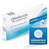 OraQuick HIV Selbsttest - Schmerzfrei und sicher mit Speichel testen - HIV Test für zuhause - Erkennt HIV-1 und HIV-2-Antikörper